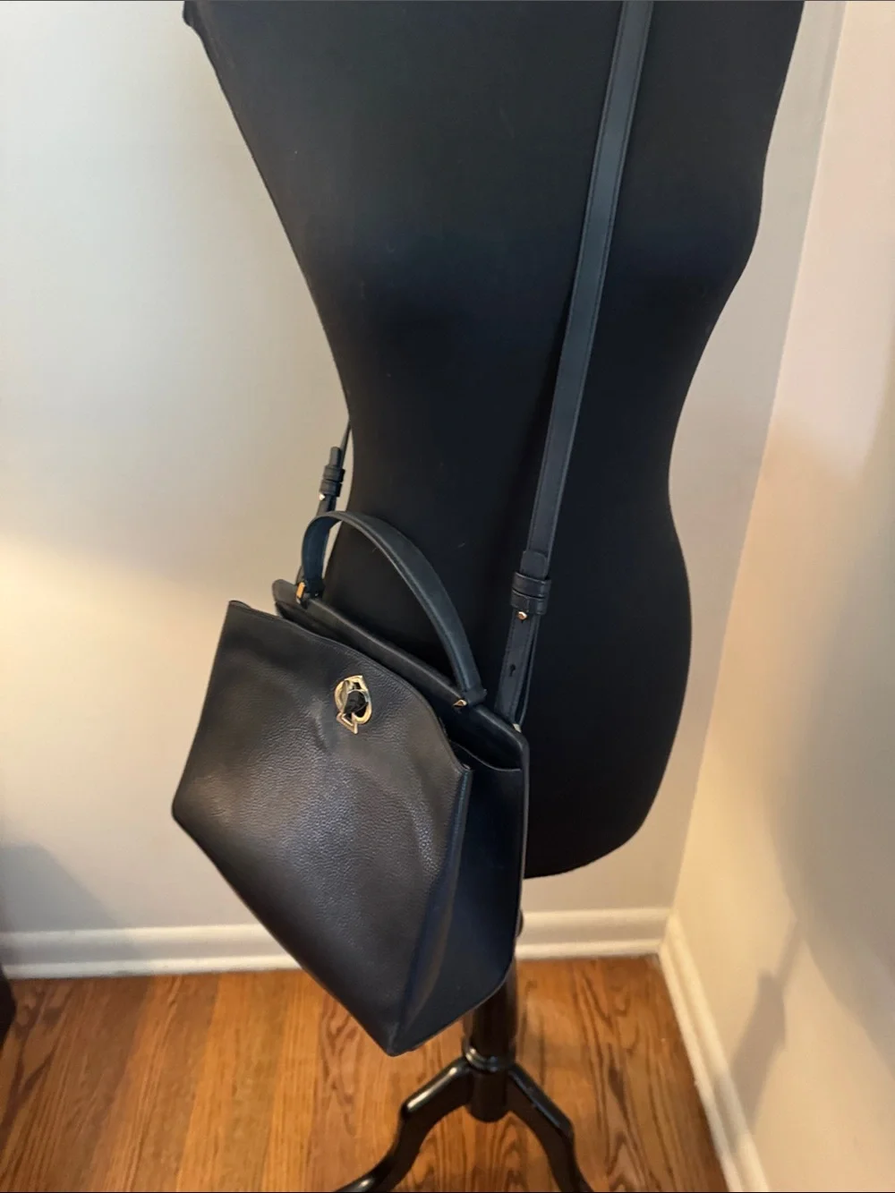 Kate Spade | Black New York Romy Medium Leather Satchel/Crossbody